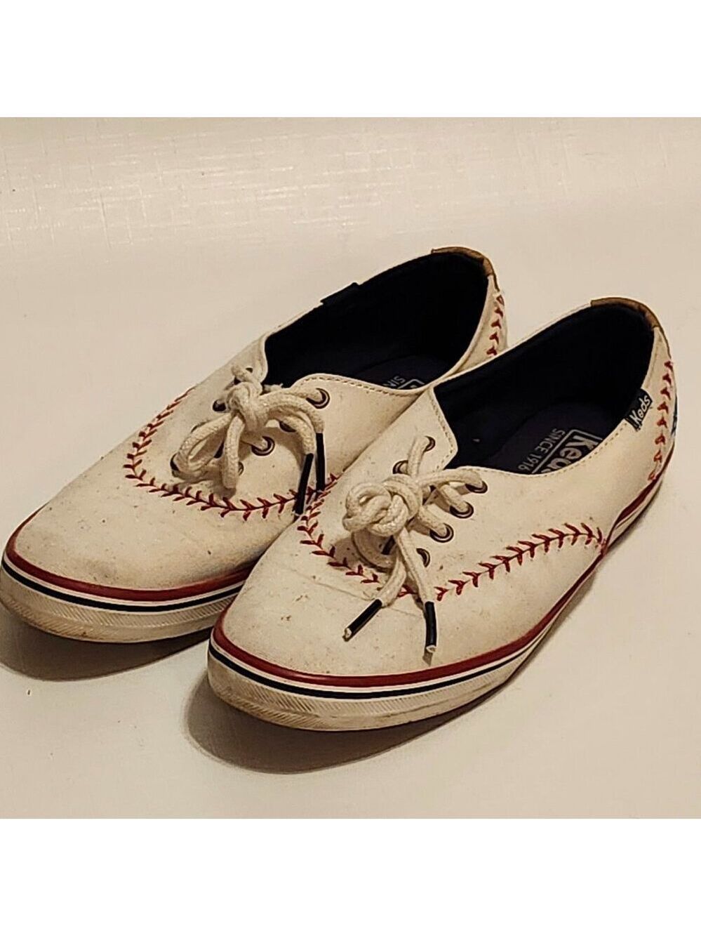 FUN RARE MLB Keds Toronto Blue Jays Women's Size 6 Kickstart Pennant Sneaker